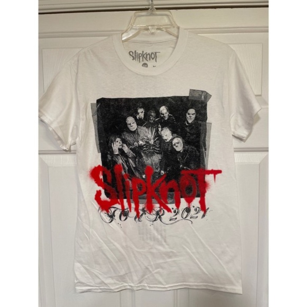 Mens S Slipknot Graffiti Photo Tour 2021 Graphic‎ Band Tee Short Sleeve T-Shirt